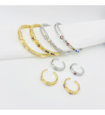 Pulseras brazaletes acero...