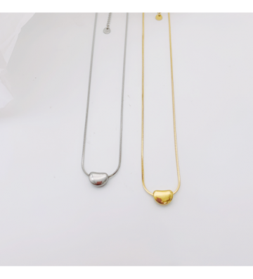 Collares acero Plateado...
