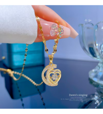 Collares acero Dorado...