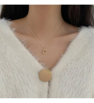 Collares acero Oro rosa...