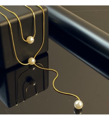 Collares acero Dorado...