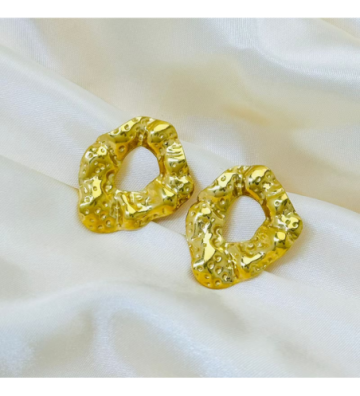 Pendientes acero Dorado...