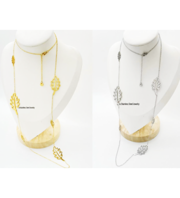 Collares acero Plateado...