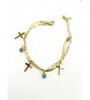 Pulseras brazaletes acero...