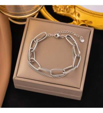 Pulseras brazaletes acero...