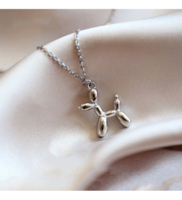 Collares acero Plateado...