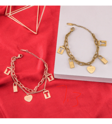 Pulseras brazaletes acero...