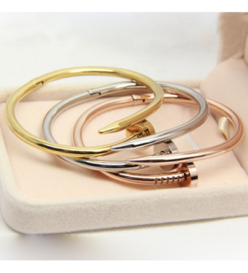 Pulseras brazaletes acero...
