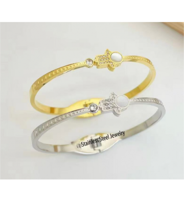 Pulseras brazaletes acero...