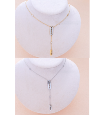 Collares acero Dorado...
