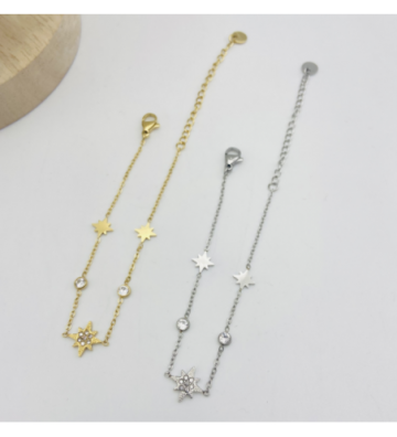 Pulseras brazaletes acero...