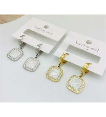 Pendientes acero Dorado...
