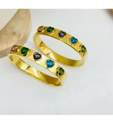 Pulseras brazaletes acero...