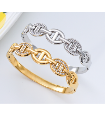 Pulseras brazaletes acero...