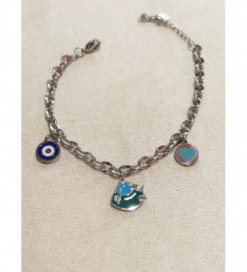 Pulseras brazaletes acero...