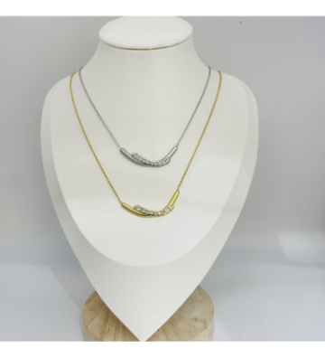 Collares acero Dorado...