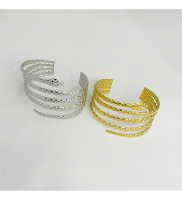 Pulseras brazaletes acero...