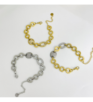 Pulseras brazaletes acero...
