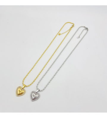 Collares acero Dorado...