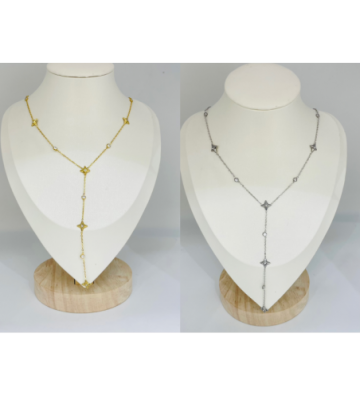 Collares acero Dorado...