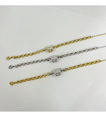 Pulseras brazaletes acero...