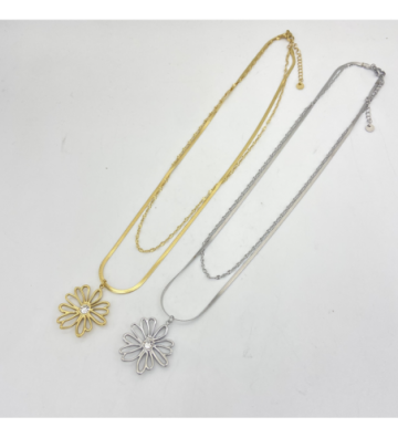 Collares acero Dorado...