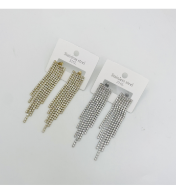 Pendientes acero Dorado...