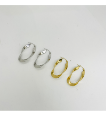 Pendientes acero Dorado...