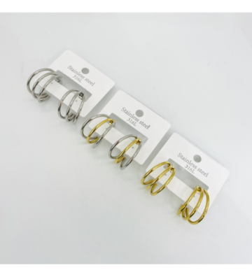 Pendientes acero Mixcolor...