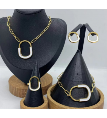 Collares acero Dorado...