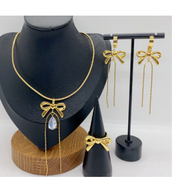 Collares acero Dorado...