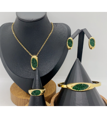 Collares acero Dorado...