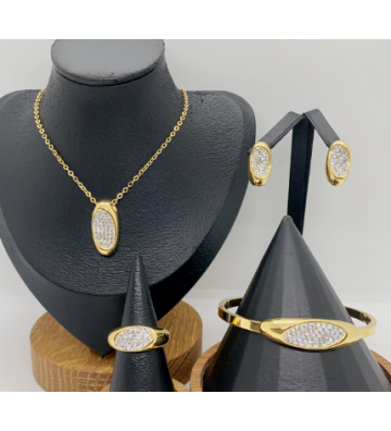 Pendientes acero Dorado...