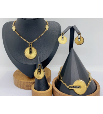 Collares acero Dorado...