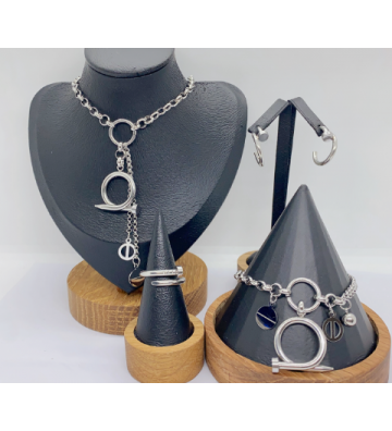 Pulseras brazaletes acero...