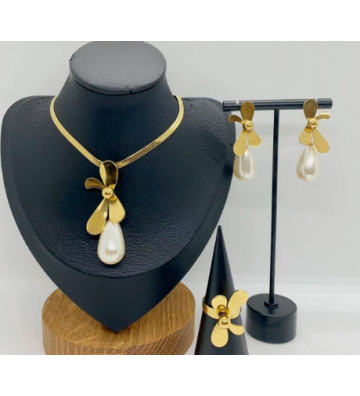 Collares acero Dorado...