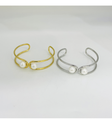 Pulseras brazaletes acero...