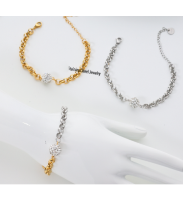 Pulseras brazaletes acero...