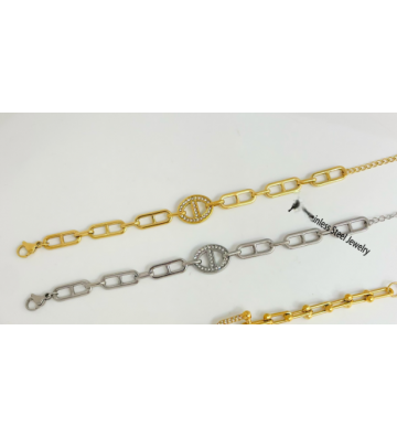 Pulseras brazaletes acero...