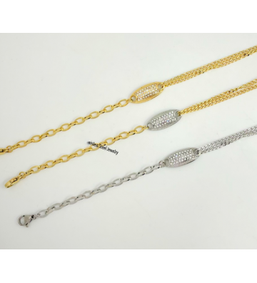 Pulseras brazaletes acero...
