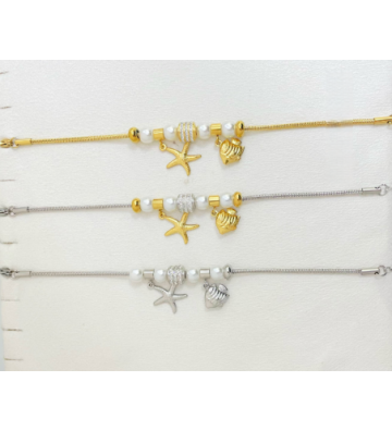 Pulseras brazaletes acero...