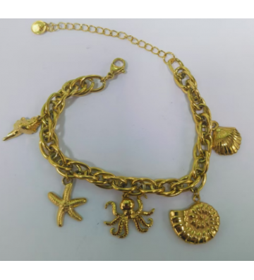 Pulseras brazaletes acero...