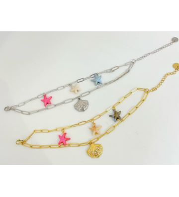 Pulseras brazaletes acero...