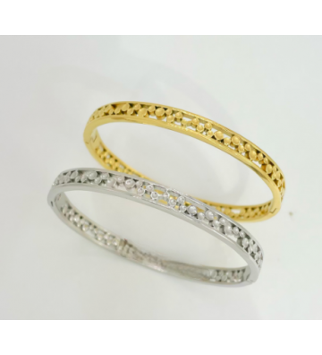 Pulseras brazaletes acero...