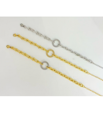 Pulseras brazaletes acero...