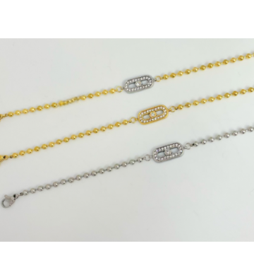 Pulseras brazaletes acero...