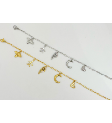 Pulseras brazaletes acero...