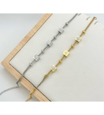 Pulseras brazaletes acero...