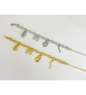 Pulseras brazaletes acero...