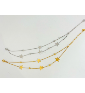 Pulseras brazaletes acero...